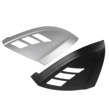 1 Pair Chrome Silver Rear View Mirror Cap Cover Add On Side Mirror Case Universal Car Modification F