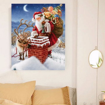 40x30CM 5D Diamond Painting DIY Santa Father Xmas Cross Stitch Embroidery