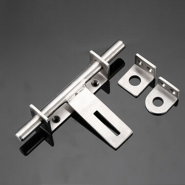 Sliding Bolt Gate Latch Door Thickened 304 Stainless Steel Barrel Bolt Door Latch Door Hasp with Pad