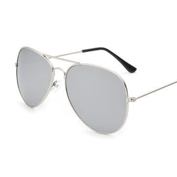 Retro Aviator Pilot Glasses Sunglasses Reflective Color Film (TYPE: 1)