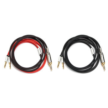 Replacement Audio Upgrade Cable For Meze 99 Classics Focal Elear Headphone (COLOR.: RED)