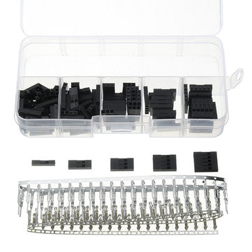 750pcs 2.54mm Dupont Connector 1/2/3/4/5 Pin Male Female Header Housing Crimp Connectors Terminal Ju