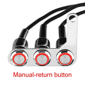 Motorcycle Switch Handlebar ON-OFF Push 3 Buttons Waterproof For Headlight Horn Horn T... (TYPE: #7)
