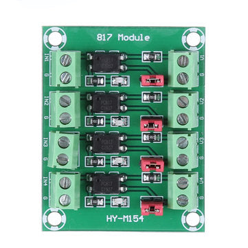 PC817 4 Channel Optocoupler Isolation Board Voltage Converter Adapter Module 3.6-30V Driver Photoele