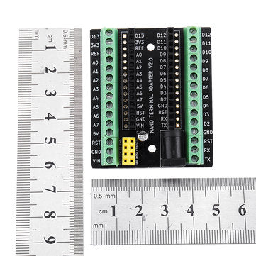 5pcs Nano V3.0 Terminal Adapter AVR ATMEGA328P with NRF2401+ Expansion Interface DC Power Board