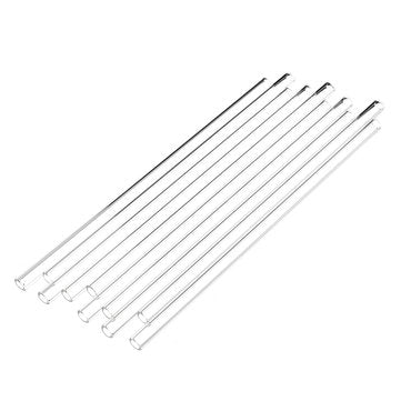 10Pcs 200x7x1mm Length 200mm OD 7mm 1mm Thick Wall Borosilicate Glass Blowing Tube Lab Factory Schoo