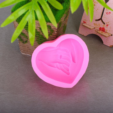 Heart Wedding Silicone Soap Bar Mold Candle Mold DIY Craft Plaster Resin Mould