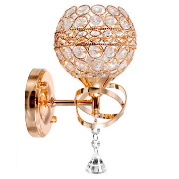 110-220V E14 Modern Chrome Crystal LED Wall Light Lamp Luxury Bedside Bedroom Home Decor Without Bul