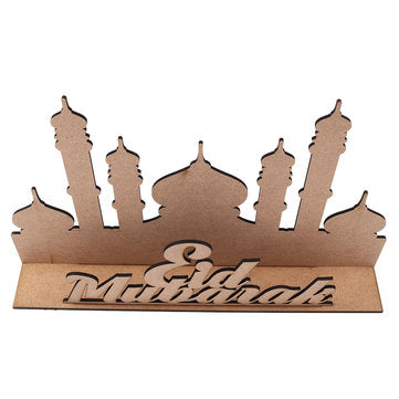MDF Eid Ramadan Mubarak Advent Calendar Countdown DIY Stand Home Decorations