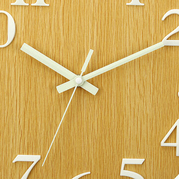 Wall Clock Glow In The Dark Silent Quartz Indoor Living Room Bedroom Luminous