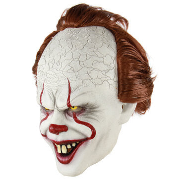 Scary Clown Mask Pennywise Cosplay Halloween Latex Creepy Joker Stephen Masks Party Supplies For Adu