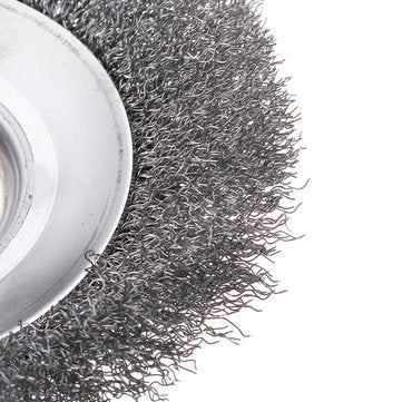 Drillpro 150mm Steel Wire Trimmer Head Derusting Weeding Wheel Grass Brush Cutter Dust Removal Weedi