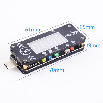 XY-WPDT USB Charging Trigger Charger Voltmeter Ammeter 5V/9V/12V/15V/20V/PPS PD2.0 PD3.0 Type-C USB