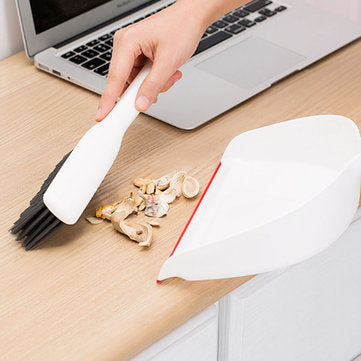 YIJIE Mini Broom Mop Dustpan Sweeper Desktop Sweep Small Cleaning Brush Tools Housework Household Mi