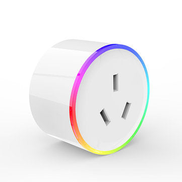 XS-A17 AC100-240V 10A AU Plug WIFI Control Socket Wireless Timer Switch Outlet With RGB LED Light Vo