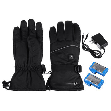 Women Men Electric Battery Heated Gloves Touchscreen Waterproof For Motorcycle Riding ... (STYLE: 2)