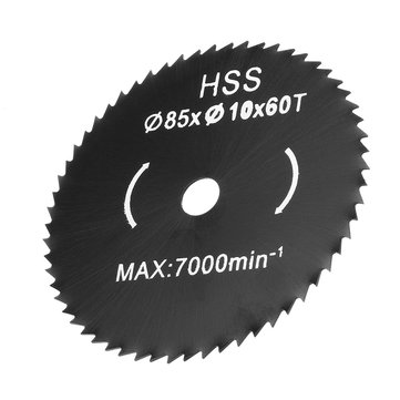 Drillpro 5pcs 85mm Saw Blade Woodworking 60 Teeth 10mm Bore Circular Cutting Disc