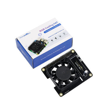 Yahboom Raspberry Pi RGB Cooling HAT Smart Personal Housekeeper with OLED Screen/withou... (SIZE: B)