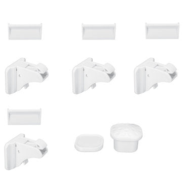 4pcs Lock+1 Key Magnetic Child Lock Baby Safety Baby Protection Cabinet Door Lock Kids Drawer Locker