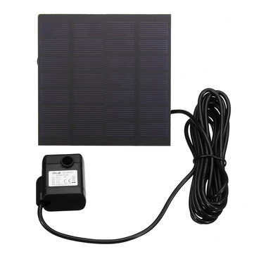 1.2W 7V Solar Powered Submersible Fountain Water Pump Panel Garden Pool Pond 160L/h
