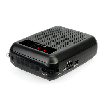 Retekess PR16R Portable Digital Display Screen FM Voice Amplifier with Recording Function and Large
