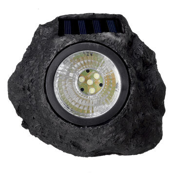 Solar Powered LED Rock Light Waterproof Stone Spot Lamp Garden Spotlight Outdoor Lighting