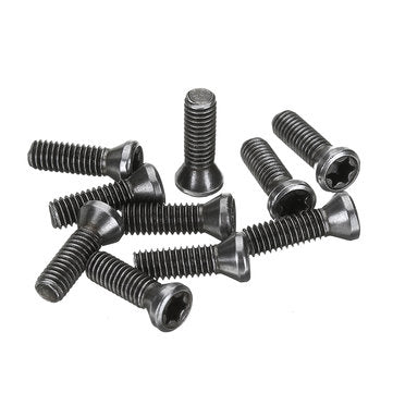 Suleve M3.5TT1 10Pcs M3.5 Tungsten Button Head Torx Security Screw for Carbide CNC Machine 12mm