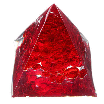 Orgone Pyramid Energy Generator Tower Healing Crystal Red Gemstone Home Decorations