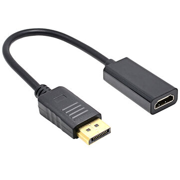 DP to HDMI Cable Adapter Male To Female for HP for DELL Laptop PC Display Port to 1080P HDMI Cable A