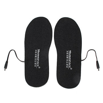 WARMSPACE Electric Heated Shoe Insole Foot Warmer Heater Feet Warm Socks Boot + 2 Battery
