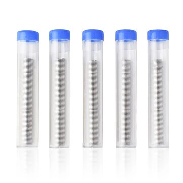 Toolour 5Pcs 1mm Tin Lead Solder Wire Tube Flux 40/60 with Flux Rosin Core for Welding PCB Work Sold