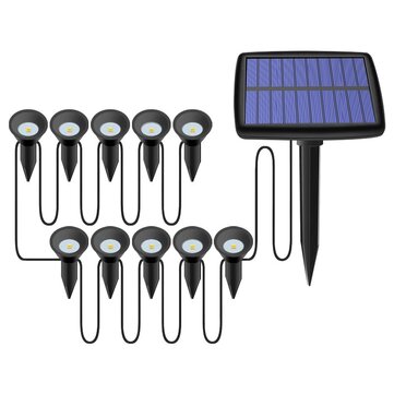 Solar In-Ground Lights 2/10 In 1 Solar Garden Light Outdoor Waterproof Landscap... (QUANTITY: 10PCS)