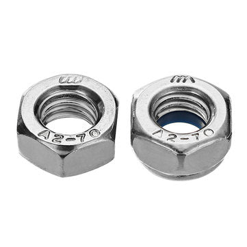 Suleve MXSN2 255pcs Stainless Steel Nylon Lock Nuts Full Nuts Washers Kit M4 M5 M6
