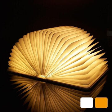 Wooden Quran Speaker Colorful LED Book Light Wireless Bluetooth Koran Reciter Speaker Ramadan Kids A