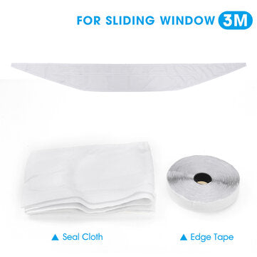 Window Sliding Door Seal Cloth Air Locking with Adhesive Tape For Portable Air Cond... (TYPE: B5PCS)