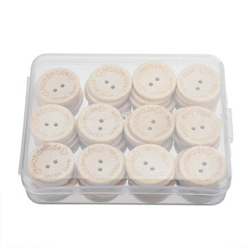 80Pcs Buttons Set 25mm Round Two Holes DIY Button Clothes Making Repairing Accessories For Children