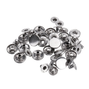 12.5MM Metal Press Stud Snap Button Popper Fasteners for Leather Clothes Repair