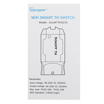 SONOFF 2pcs TH16 DIY 16A Smart Home WIFI Temperature Humidity Thermostat APP Remote Control Switch