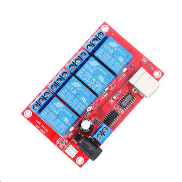 4 Channel 5V HID Driverless USB Relay USB Control Switch Computer Control Switch PC Intelligent Cont