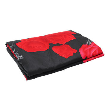 Bedding Set luxury 3D Rose Cotton Bedding Sets Bed Sheet Duvet Cover Pillowcase Cover Set King Twin