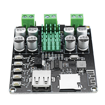 VHM-302 50W*50W bluetooth Power Amplifier Board U Disk TF Card Playback TPA3116D2 Amplifier Board