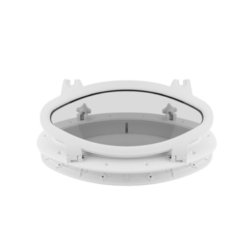 BSET MATEL Marine Boat Yacht RV Oval Shape Porthole ABS Plastic Oval Hatches Port Lights Replacement
