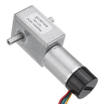 Machifit JGY-370 DC 6V Double Shaft Motor Reduction Gear Turbine Worm Self-... (ROTATE SPEED: 10RPM)