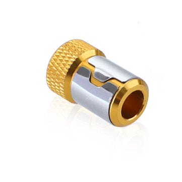Magnetic Ring Alloy Electric Magnetic Ring Universal 6.35mm Screwdriver Bit Anti-... (COLOR: YELLOW)