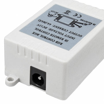 DC12V 6A 72W 44 Key IR Remote Controller for RGB LED Strip Lights