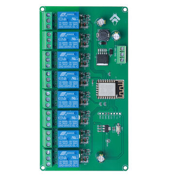 5V/7-28V Power Supply 8 Channel ESP8266 WIFI 8-way Relay Module ESP-12F Development Board Secondary