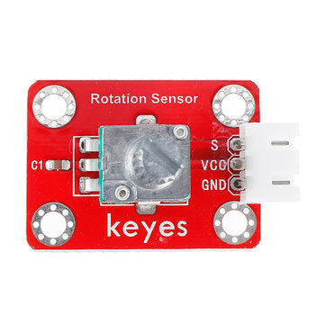 3Pcs Keyes Brick Adjustable Potentiometer Module (Pad hole) with Anti-reverse Plug White Terminal An