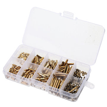Suleve M2BH1 320Pcs M2 Male-Female Brass Hex Column Standoff Support Spacer Pillar for PCB Board