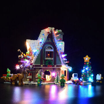 USB LED Light Lighting Kit For LEGO 10275 Elf Club House Christmas Bricks Toy