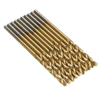 Drillpro 2 SET 1/1.5/2/2.5/3mm HSS Titanium Coated Twist Drill Bits 50PCS/SET High Speed Steel Drill